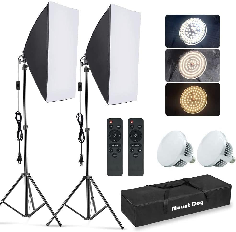 Photography Lighting For Products - Kit de iluminación con caja de