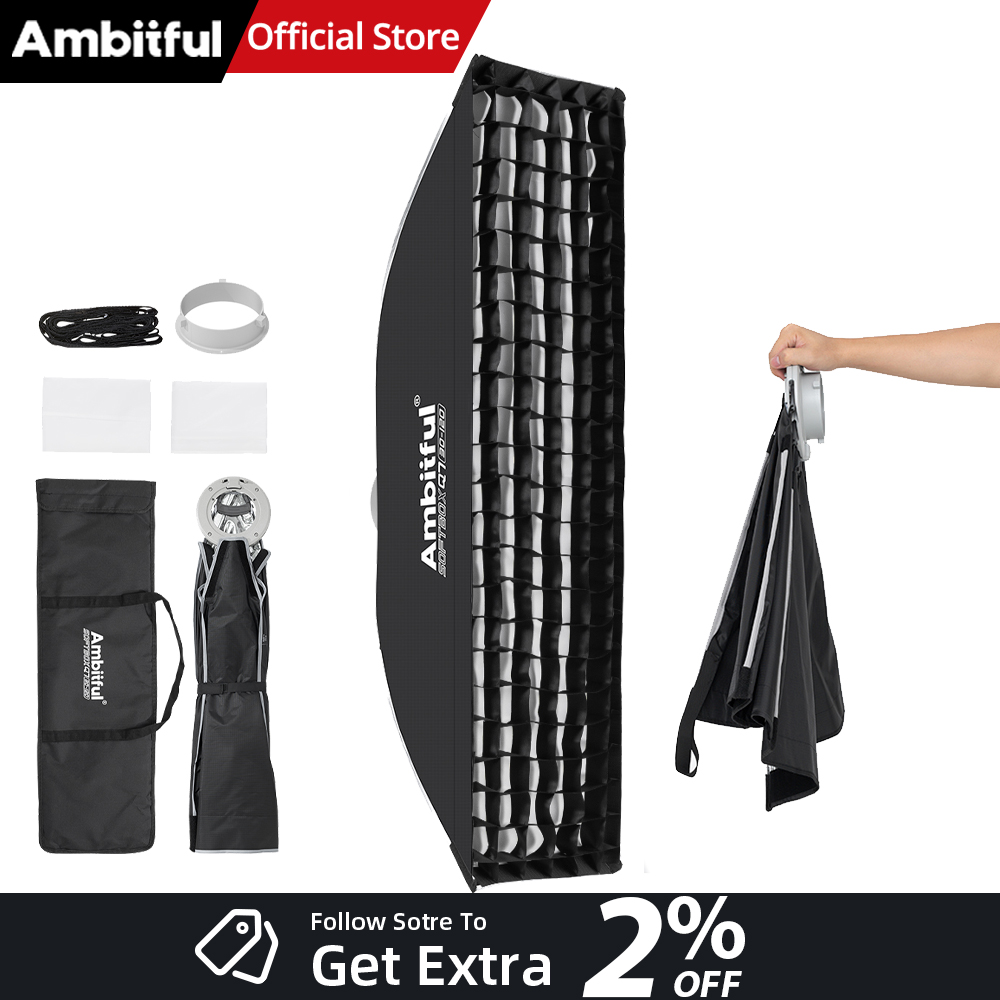 Photography Lighting For Products - AMBITFUL Q7-II 30*120cm Softbox tipo strip