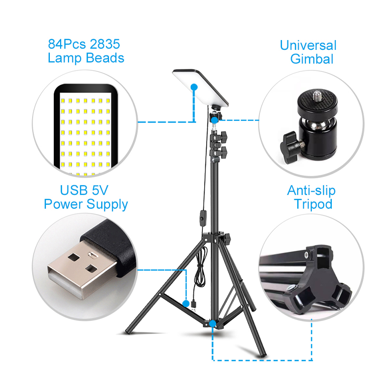 Luz LED portátil para acampar, - Photography Lighting For Outdoors reseña y precio