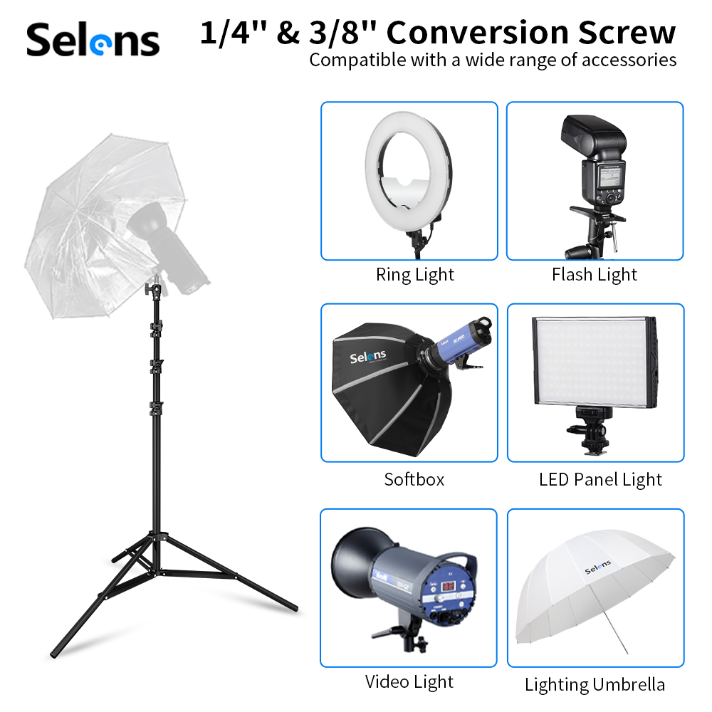Selens Soporte de Luz con Amor - Photography And Videography Lighting reseña y precio