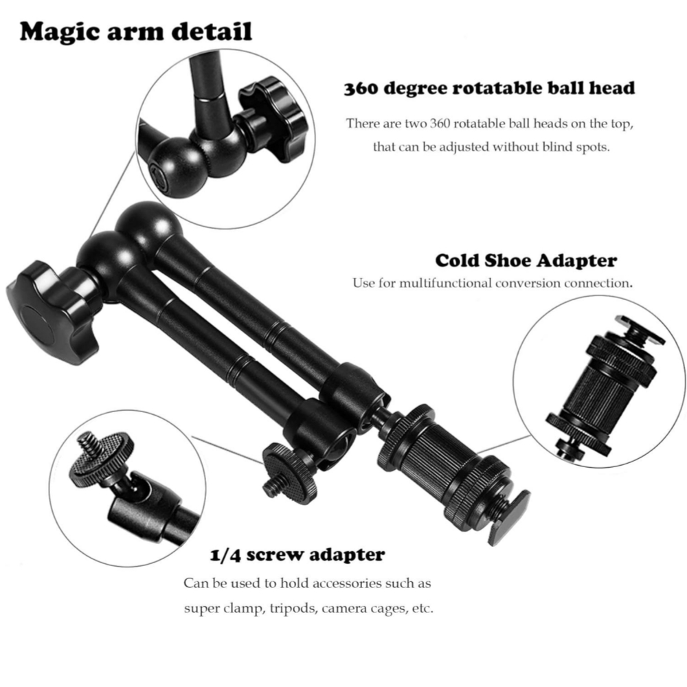 Brazo Mágico Articulado de Ale - Photography And Videography Lighting reseña y precio