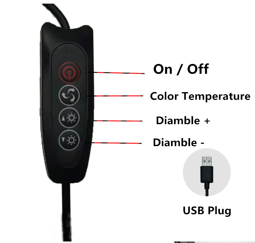 Anillo de luz LED para selfies - Photography Mobile Lighting reseña y precio