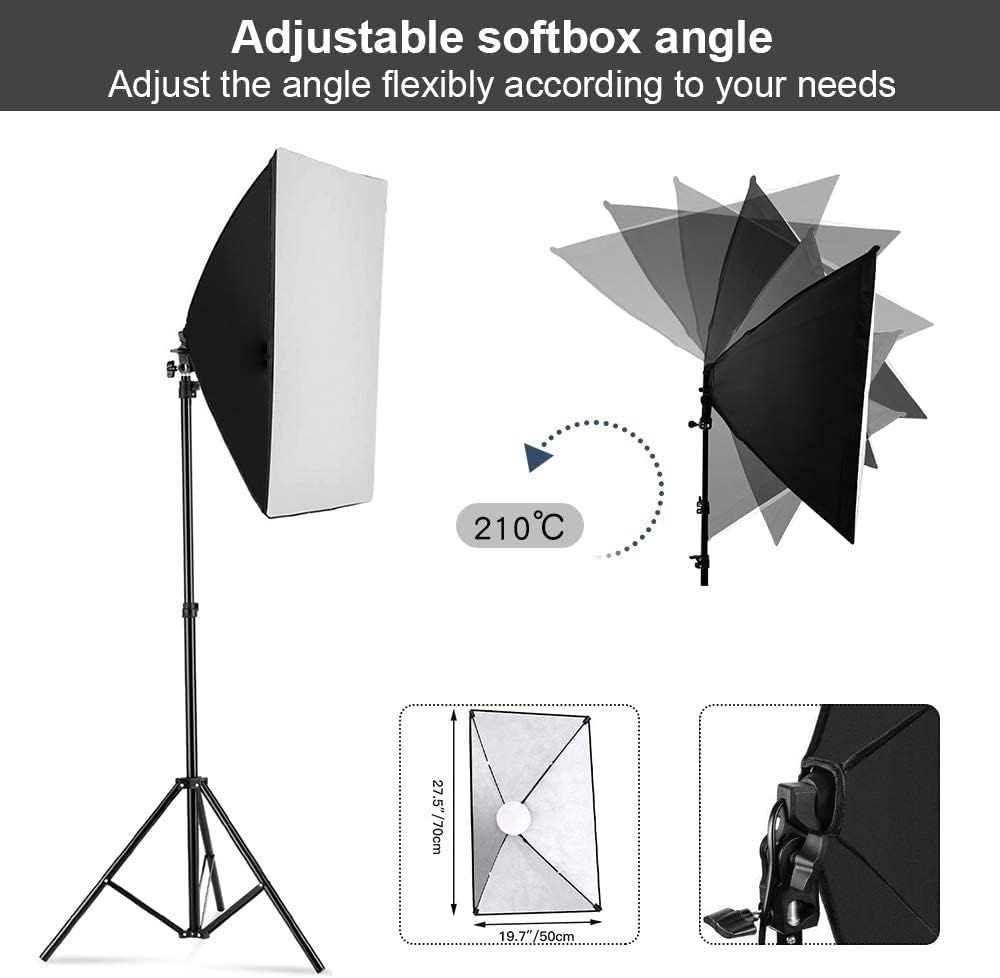 Kit de iluminación con caja de - Photography Lighting For Products reseña y precio