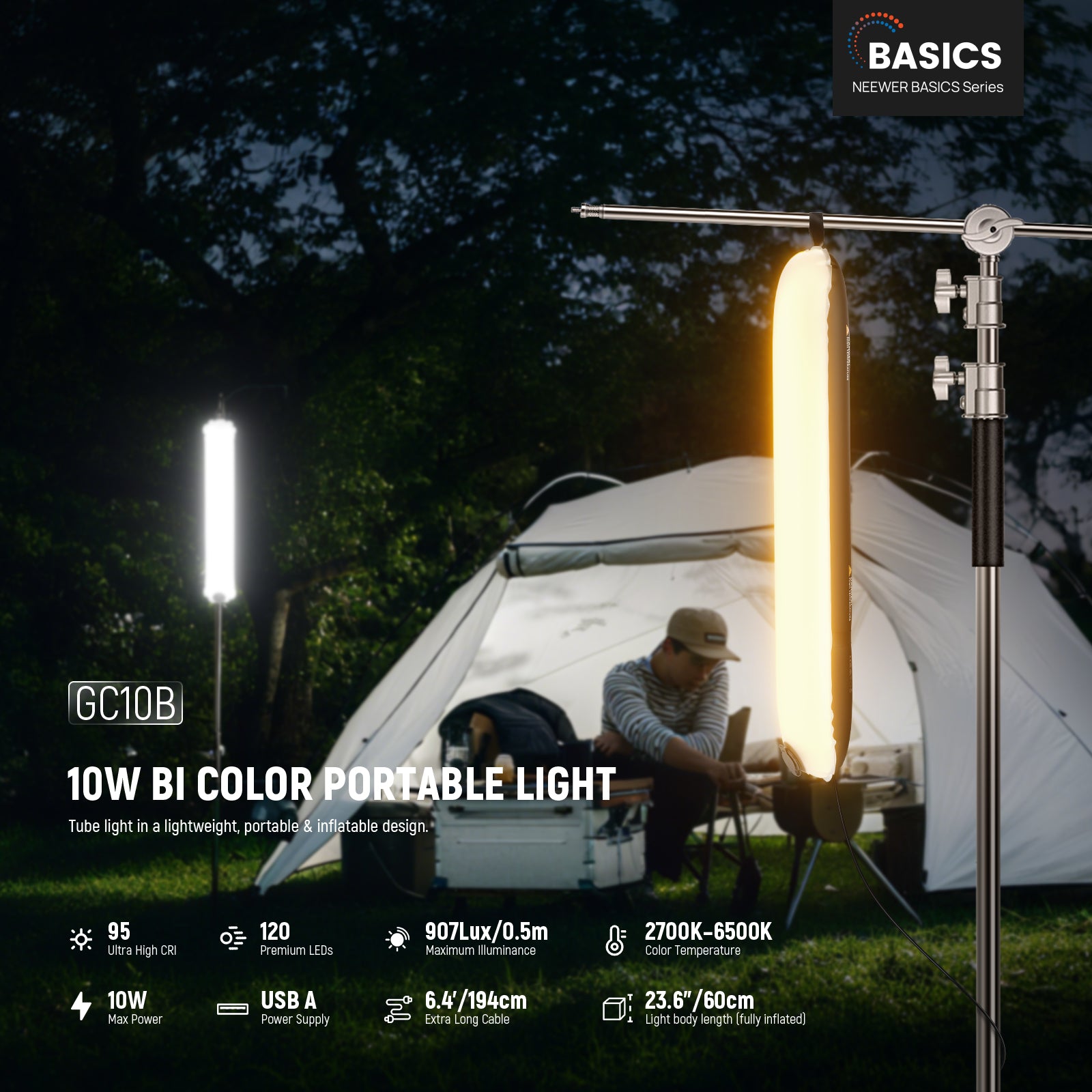NEEWER BASICS 10W 21W Bi Color - Photography Lighting For Outdoors reseña y precio