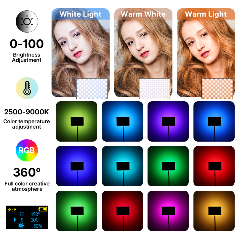 Ulanzi LT003 15W RGB luz de ví - Photography And Videography Lighting reseña y precio