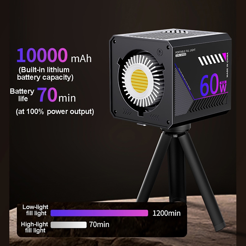 Luz de Video RGB de 60W, Luz L - Photography And Videography Lighting reseña y precio