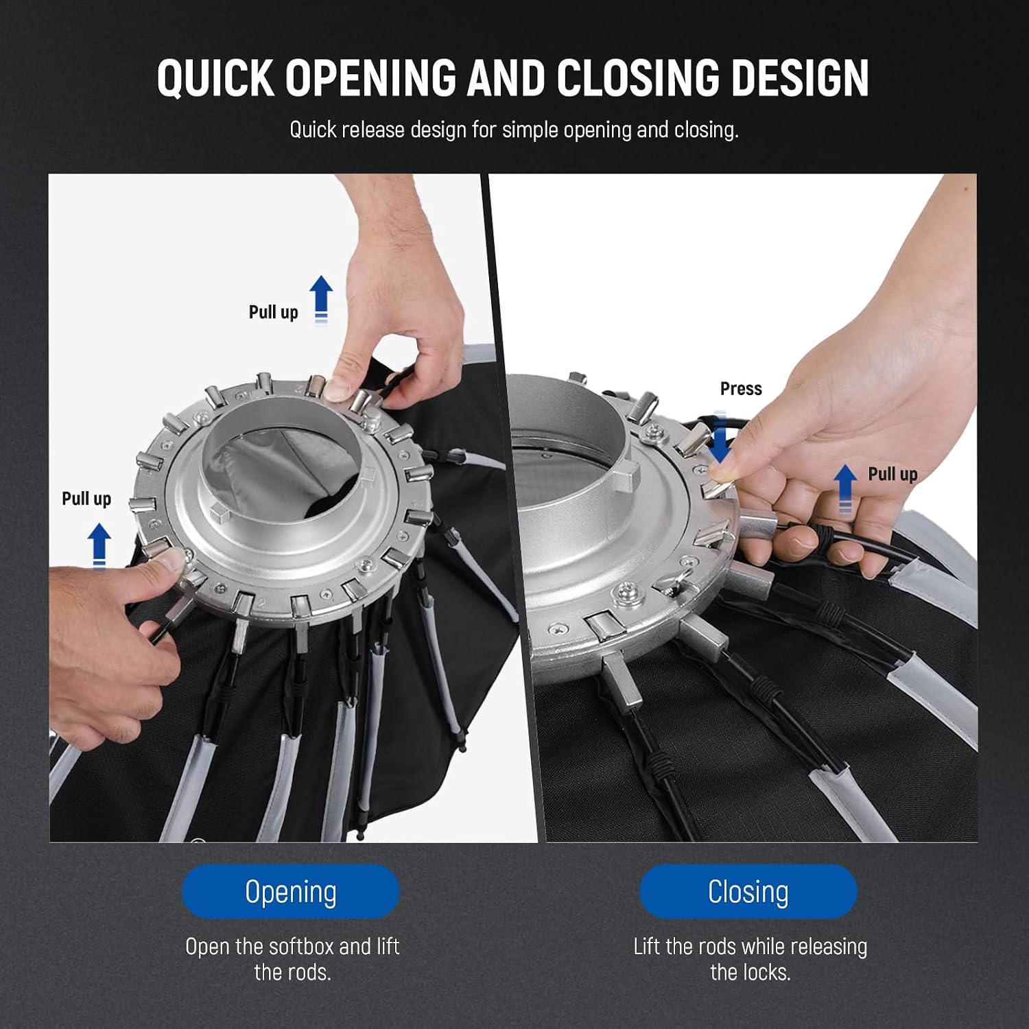 Softbox Parabólico con Montura - Photography And Videography Lighting reseña y precio