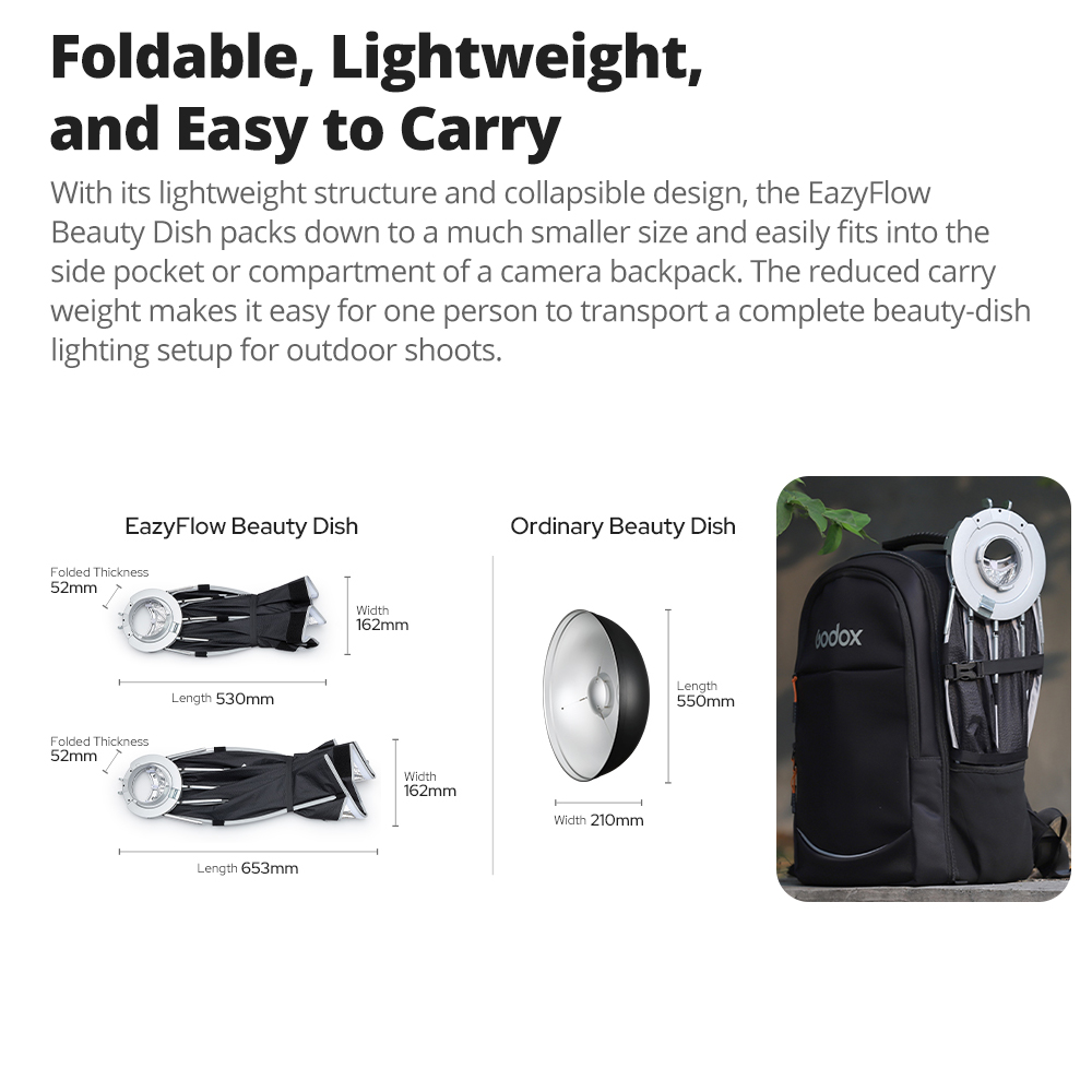 Nuevo Godox EazyFlow Beauty Di - Photography Lighting Godox reseña y precio