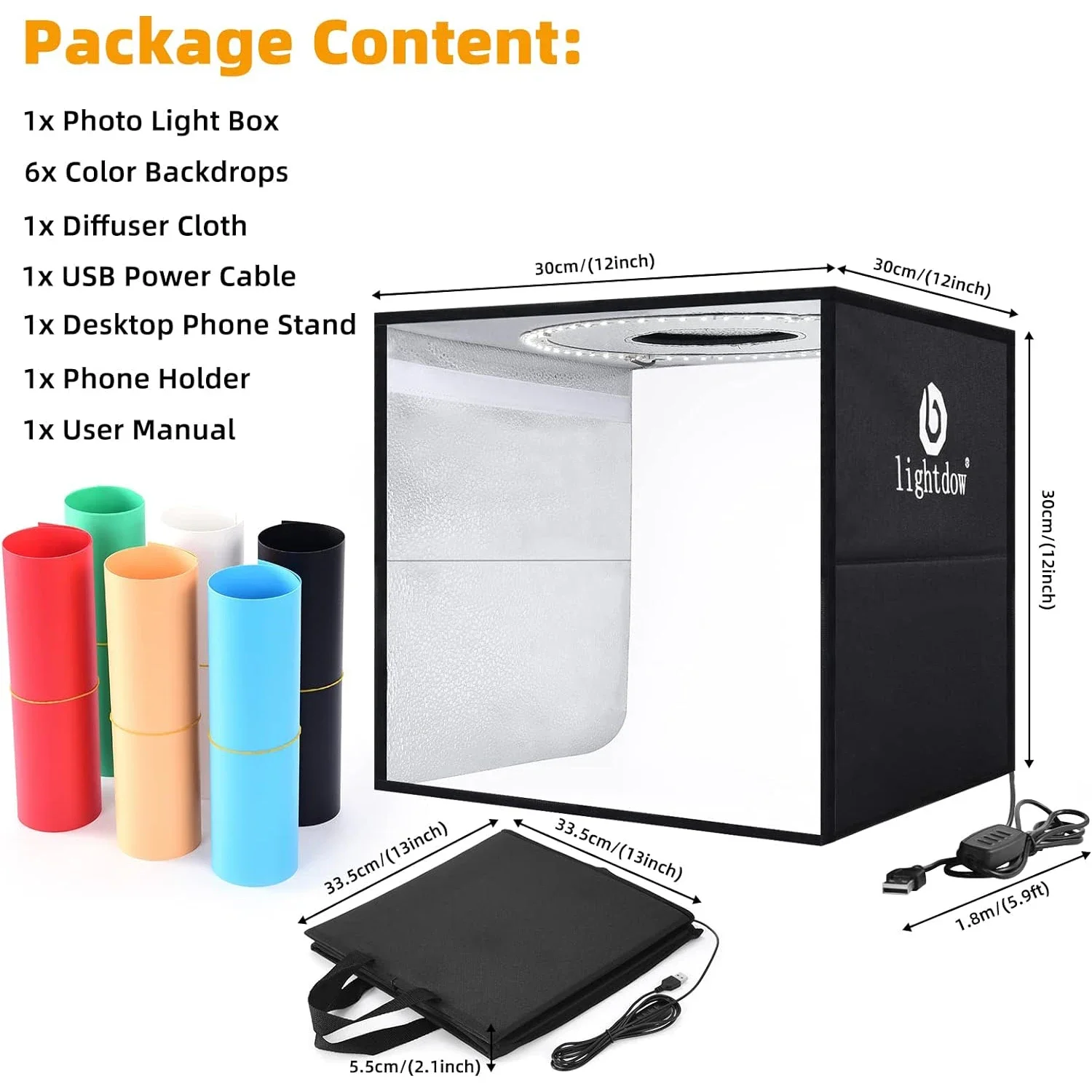 Lightdow-caja de fotos regulab - Photography Lighting For Products reseña y precio
